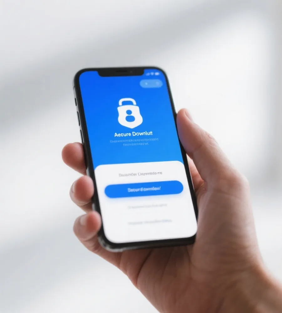 移动端下载安装流程示意图